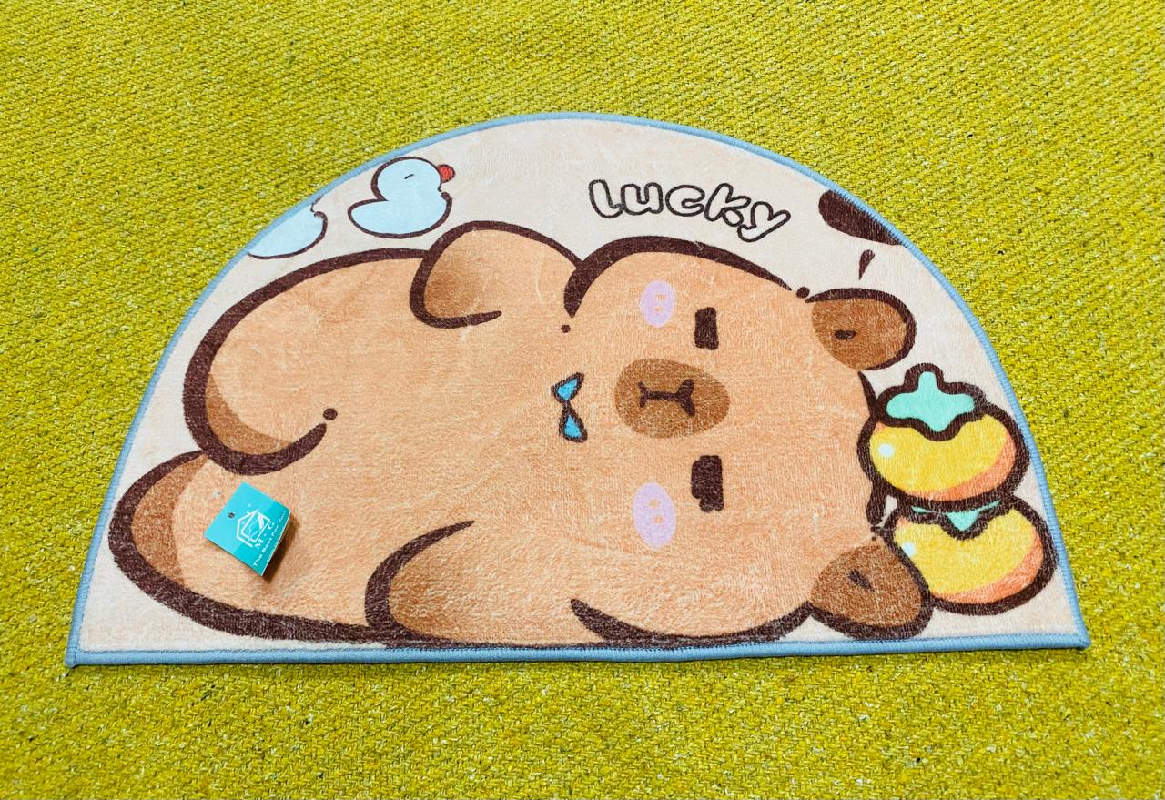 Alfombra de baño de capibara